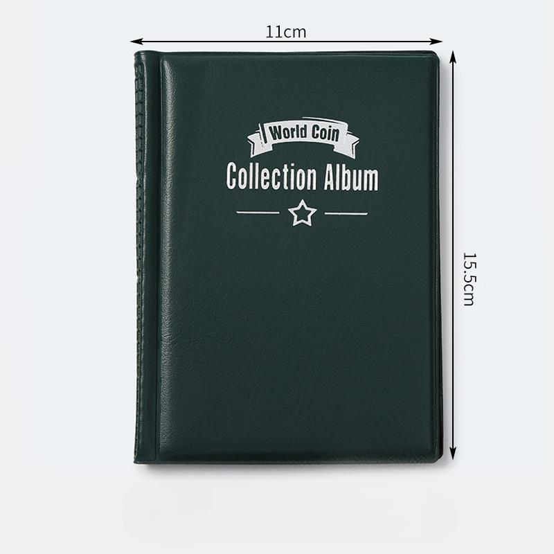 120 Pockets Coins Album Multi-Kinetic Pvc Banknotes Coin Collection Book For Collectors Badge Collect Accessories Photo Albums
