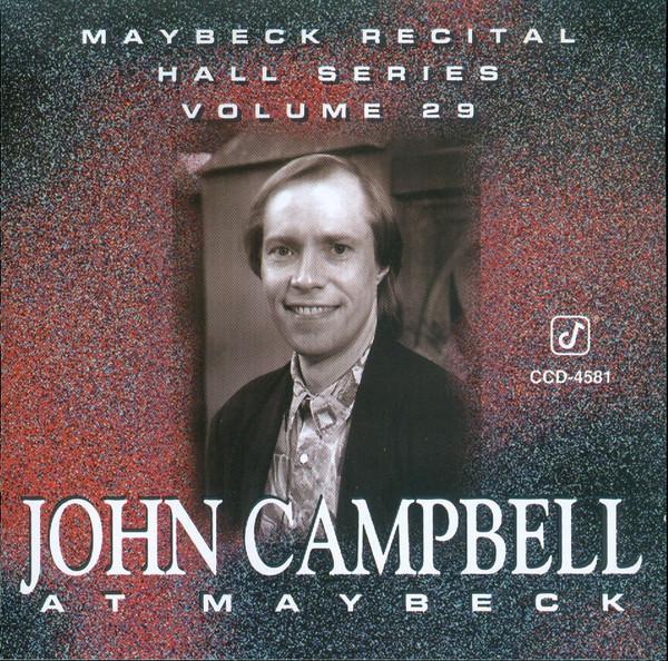 

CD CAMBELL, JOHN - Live at Meybeck 29 CCD4581 Concord Jazz 1993 US Jazz Used