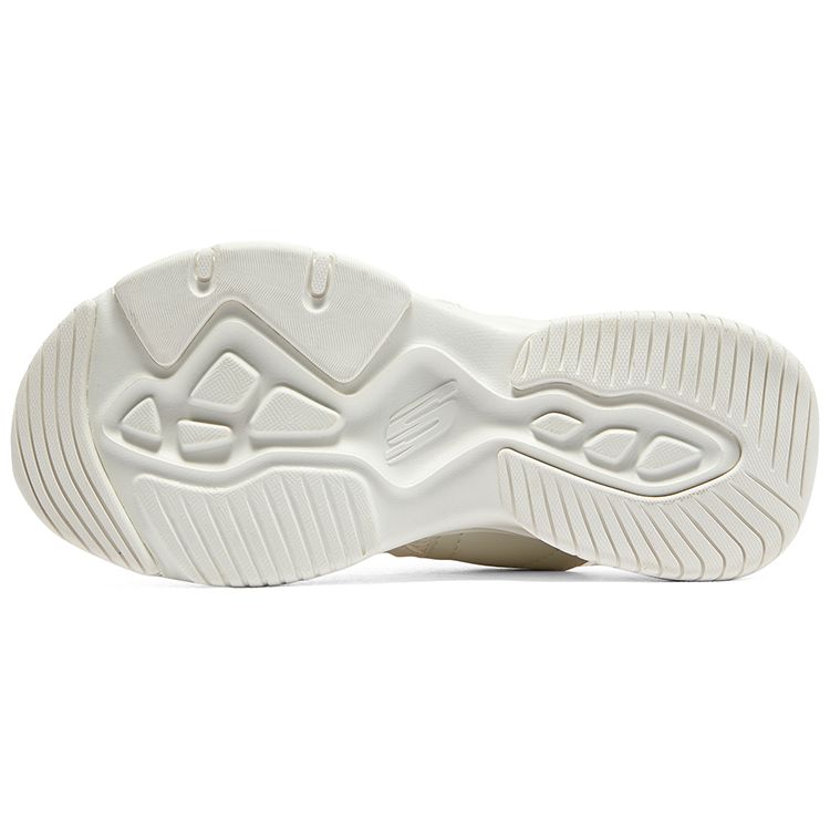 Skechers DLites Panda Sandals Leather Durable Non-Slip Sports Sandals Women Sandals White 119309-WHT
