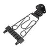 6 String Trapeze Tailpiece with Screws Height Adjustment Open Frame Bridge Tailpiece for Archtop Jazz Guitar Bass