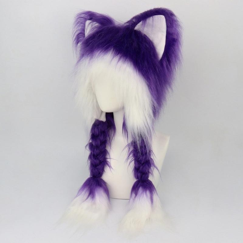 Kitten Ears Breathable Cosplay Hat Women Adult Sports Hat Outdoor Activity