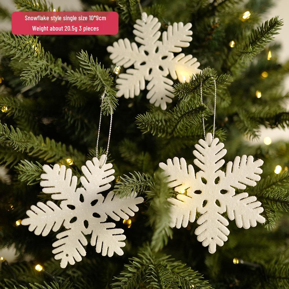 Angel Feather High Heels Christmas Ornament with Snowflake and Reindeer Pendant