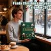 Julpanda-prydnad Nedräkning 24 Dagar Platt Prydnad Nedräkning till Jul Panda Kalender för Barn Småbarn Tonåring Vuxen Pojke