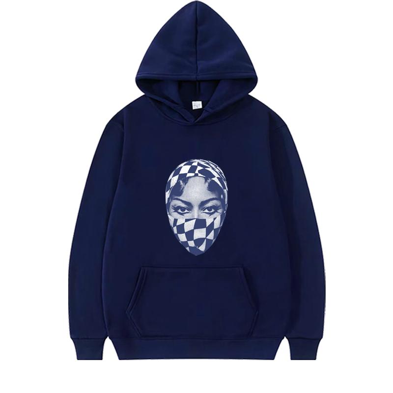 Beyoncé Cowboy Carter Gesicht Hoodie Herren Damen Lustig Vintage Langarm Sweatshirt Mit Print Grafik Oversize Hoodie Unisex