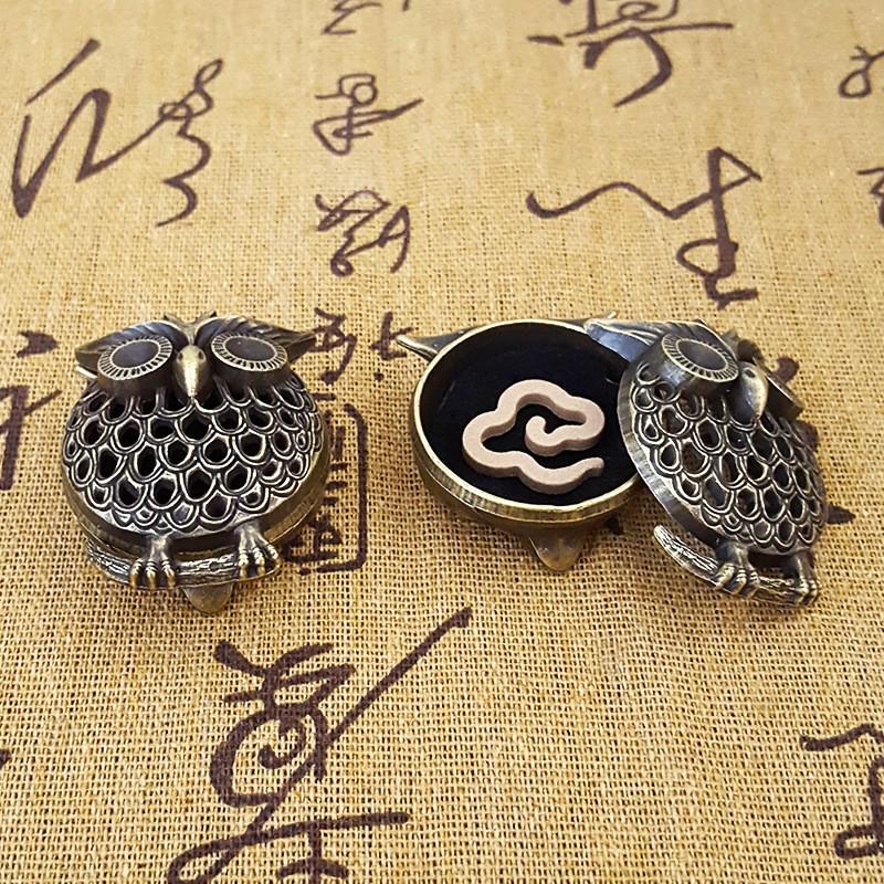 Alloy Creative Chinese Incense Burner - Indoor High-End Metal Ornament for Coils