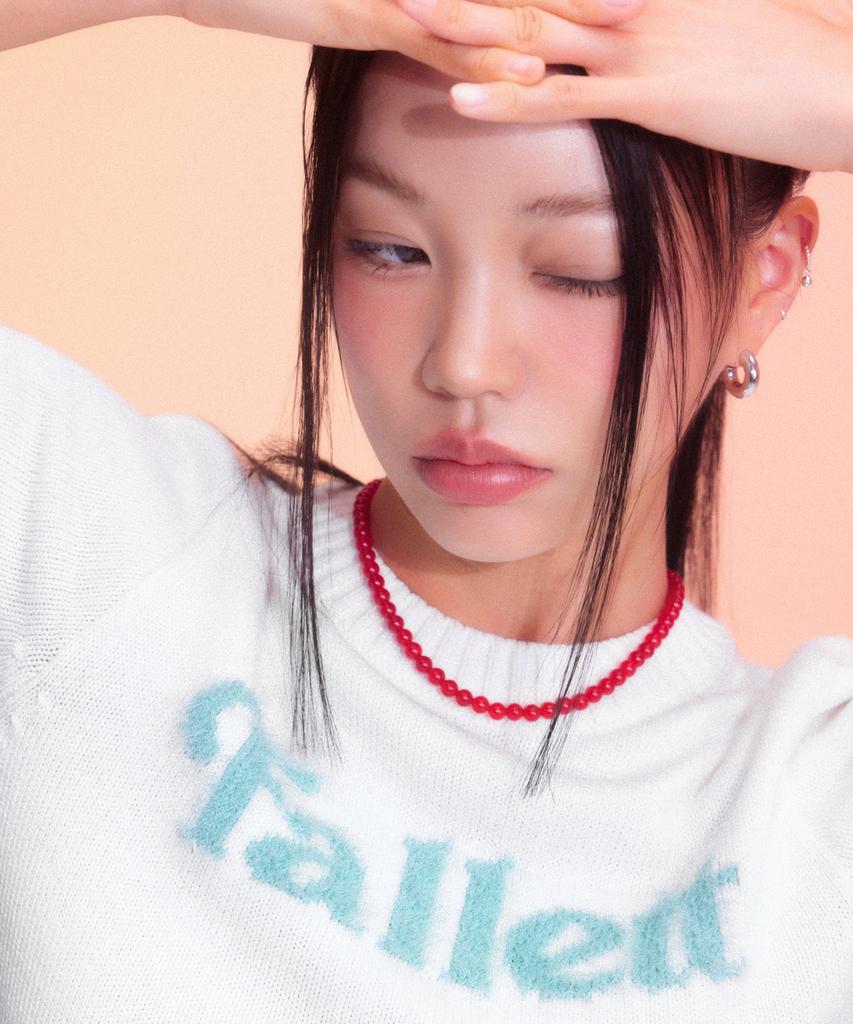 FALLETT Story Logo Summer Knit Ivory