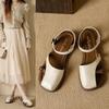 Fashion Fashion Versatile Women Shoes Summer New Round Toe Flat Shoe Comfort Women's Roman Sandals Soft Sole Simple Women's Flat Sandals