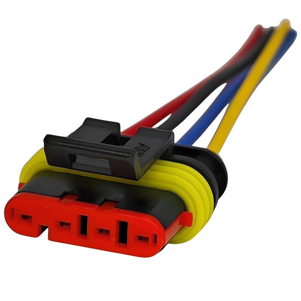 2 pçs conector hermético Superseal 4 pinos À prova d'água