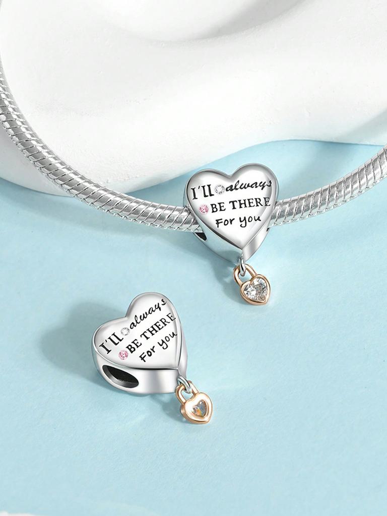 Charms Plata Copper Colors Valentine'S Day Love Beads Charmpendant For Original Bracelet For Women Diy Jewelry Love Gift