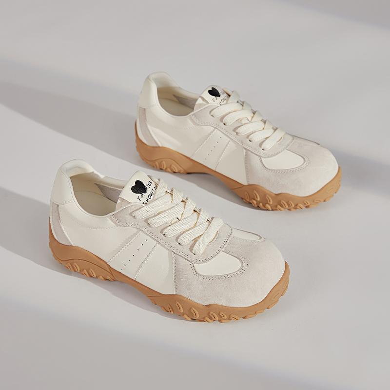 Fashion AIYUQI Women Moral Training Shoes Non-slip Casual Sneakers Female Shoes Large-size Autumn Genuine Leather Women Sneakers Shoes