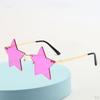 For Men Women Irregular Personality Shopping Traveling Unique Shades Eye Glasses Frameless Colorful