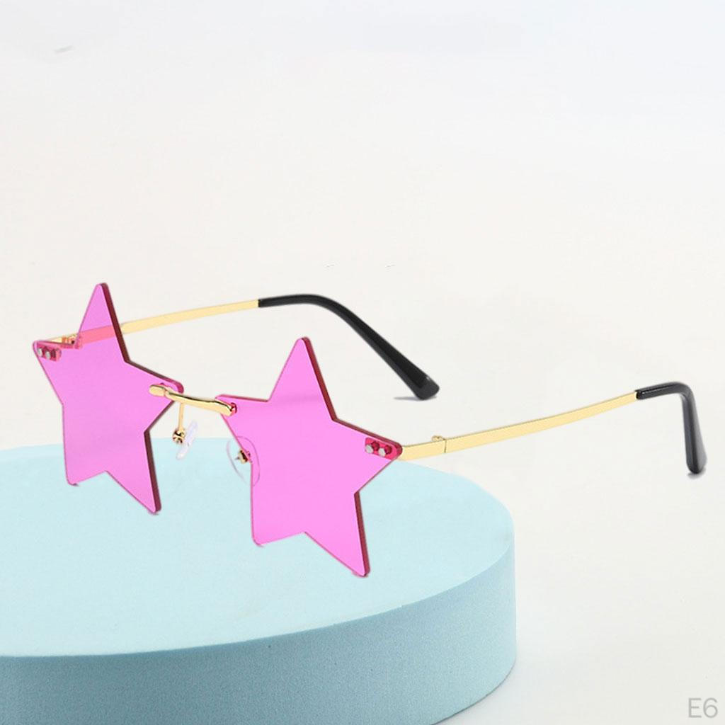 For Men Women Irregular Personality Shopping Traveling Unique Shades Eye Glasses Frameless Colorful