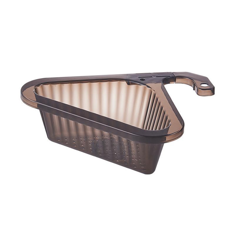 Корзина для фильтра для кухонной мойки, угловая корзина для слива, треугольная раковина для хранения, многофункциональная подвесная фильтрующая сливная стойка чёрный