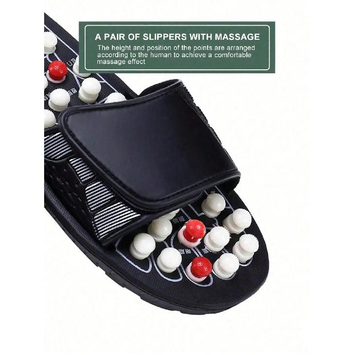 Acupoint Massage Slippers Sandal For Men Feet Chinese Acupressure Therapy Medical Rotating Foot Massager Shoes Unisex