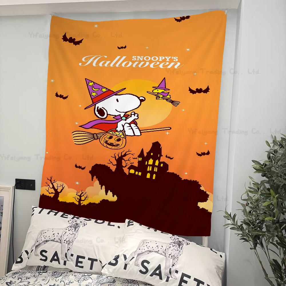 1pc Snoopy Colorful Tapestry Wall Hanging Bohemian Wall Tapestries Mandala Wall Art Decor