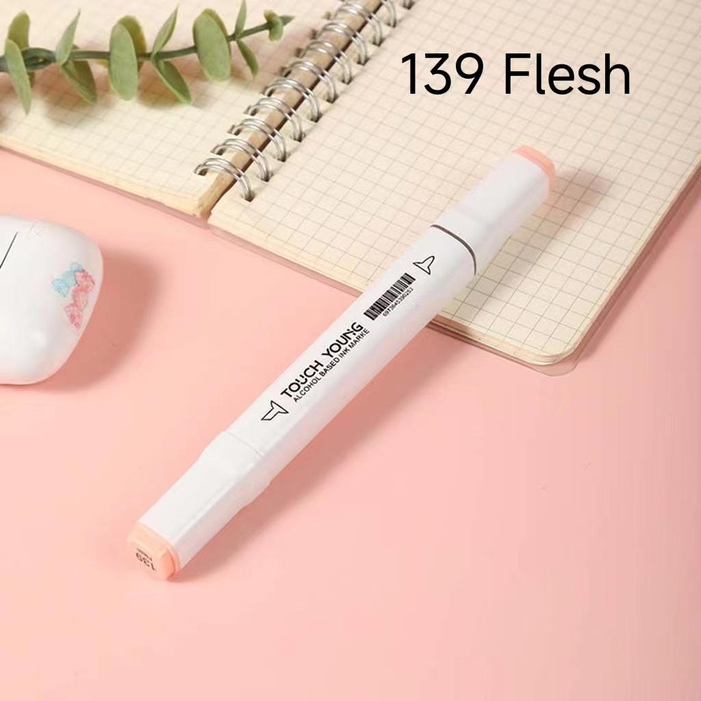 6th Gen Double Tip White Square Barrel Oil-Based Marker for Drawing & Hand-Painting