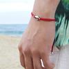 Oddcollet Shell String Bracelet (Red)