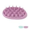 3pcs Oval Shape Hair Brush Silicone Elastic Wide Teeth Shampoo Brush for Hair Washing Cleaning