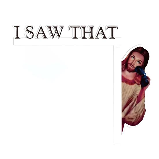 Yousheng Jesus Door Frame Decor Wooden I Saw That Easter Door Corner Decoration Home Door Sitter Corner Ornament Gift for Christian Lovers