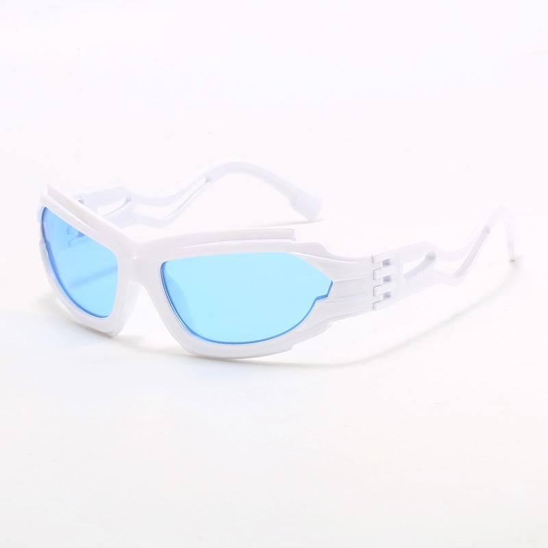 Fashion Cycling Hollow S-shaped Leg Punk Sunglasses Y2K Futuristic Sun Glasses Sports Cycling Glasses