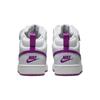 (GS) Nike Court Borough Mid 2 'Platino Puro Morado Vibrante' Infantil CD7782-009