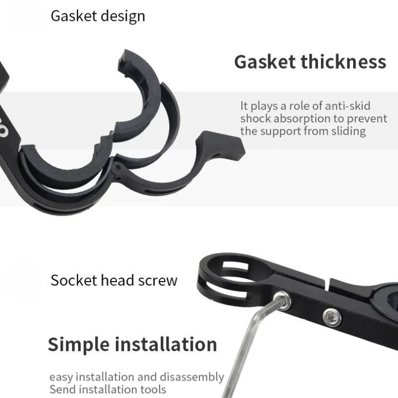 10/20/30cm Suporte Estendido para Guidão de Bicicleta Alumínio Bicicleta MTB Luz Dianteira Suporte de Expansão Ciclismo de Estrada Extensor Rack Peças