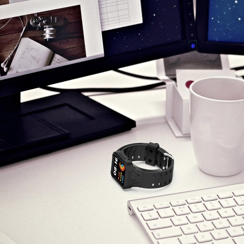 22mm Silicone Watchband Adjustable Watch Band Strap Repalcement Wristband for Mi Poco Watch Smartwatch