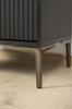 Set of 4 furniture legs Anchor Elegant black chrome height 12 cm