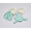 Skater Triangular Onigiri Lunch Box 2 Tiers 500ml with Fork Green Made In Japan ONWT1-A