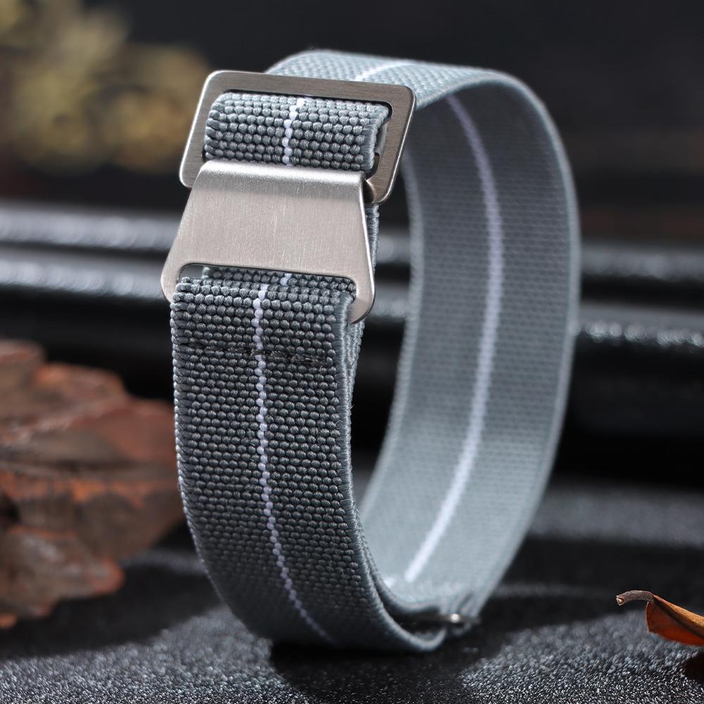 18mm 20mm 22mm Nylon Watchband for Seiko Army Military Woven Elastic Straps for French Troops Parachute Bag Men Women Sport Band