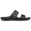 Crocs Classic Double Band Slide Sandals Black Unisex Sneakers 206761-001