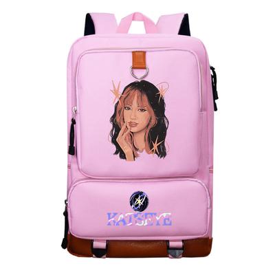 Girls Katseye Singers Printed Student School Waterproof Large Backpack Casual Bag