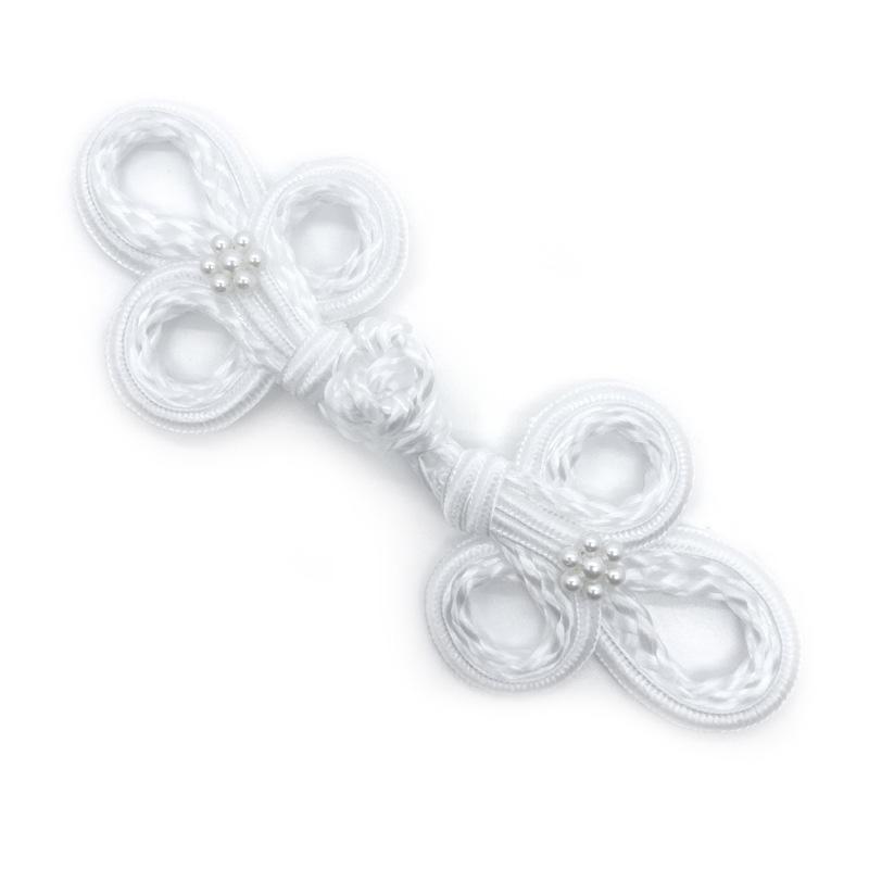 1 Pièce Nœud Chinois Style Chinois Fleur de Prunier DIY Accessoires Vêtements Hanfu Bouton Cheongsam Perle Fait Main