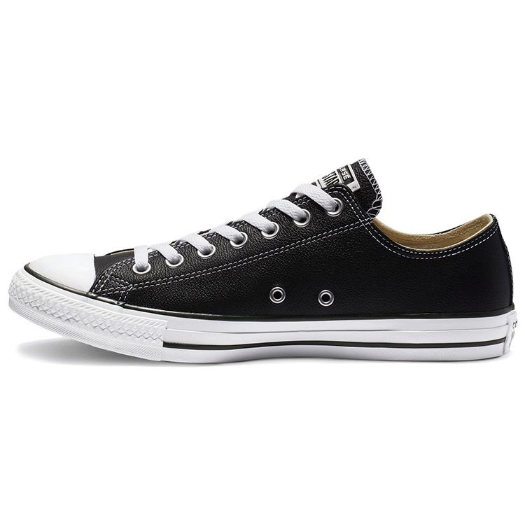 

Черные кроссовки унисекс Converse Chuck Taylor All Star Leather Ox 132174C
