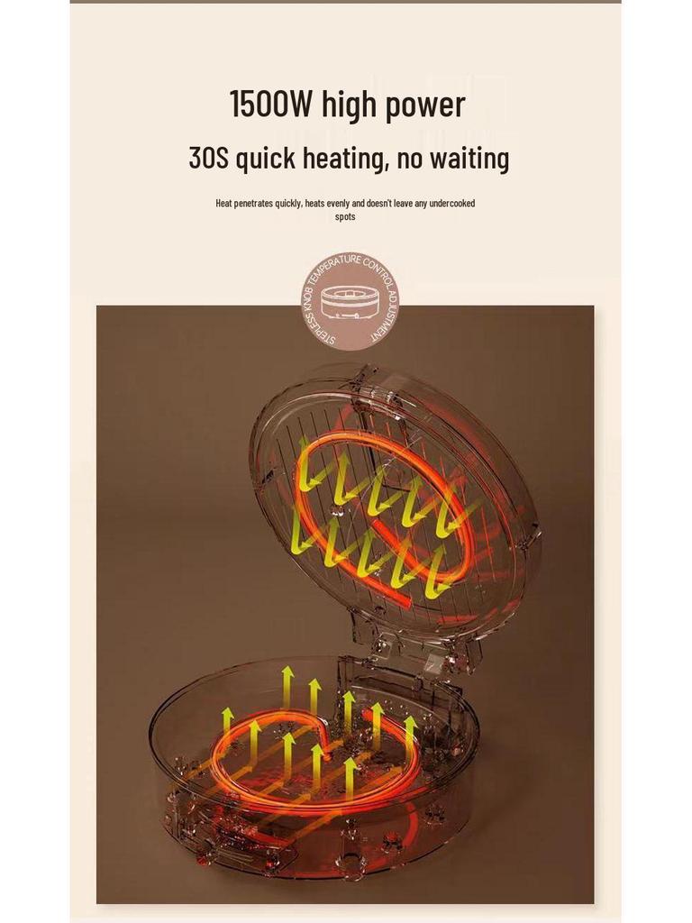 Multi-Functional Electric Griddle with Timer, Non-Stick Pancake Pan, Large Capacity, Double-Sided Heating