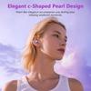 Clip-On Open-Ear Bluetooth 6.1 Earbuds with Microphone, Comfortable Non-In-Ear Sports Headphones with HD Sound & Noise Reduction for Running