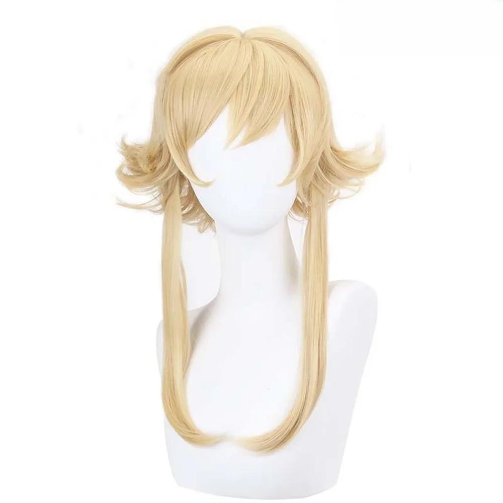 Lumine Bright Cosplay Lumens Costume Alumina Wig Hair Yuanshen Game Impact Traveler Women Clothes Dress Wig Set Party Outfits
