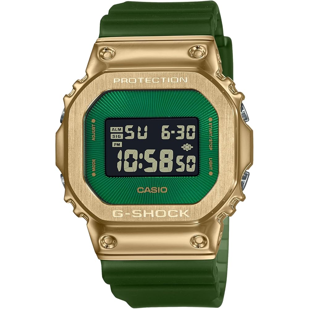 Цифровые часы G-Shock GM-5600CL-3JF Зеленый Ремешок из Смолы Водонепроницаемые Легкий Дизайн