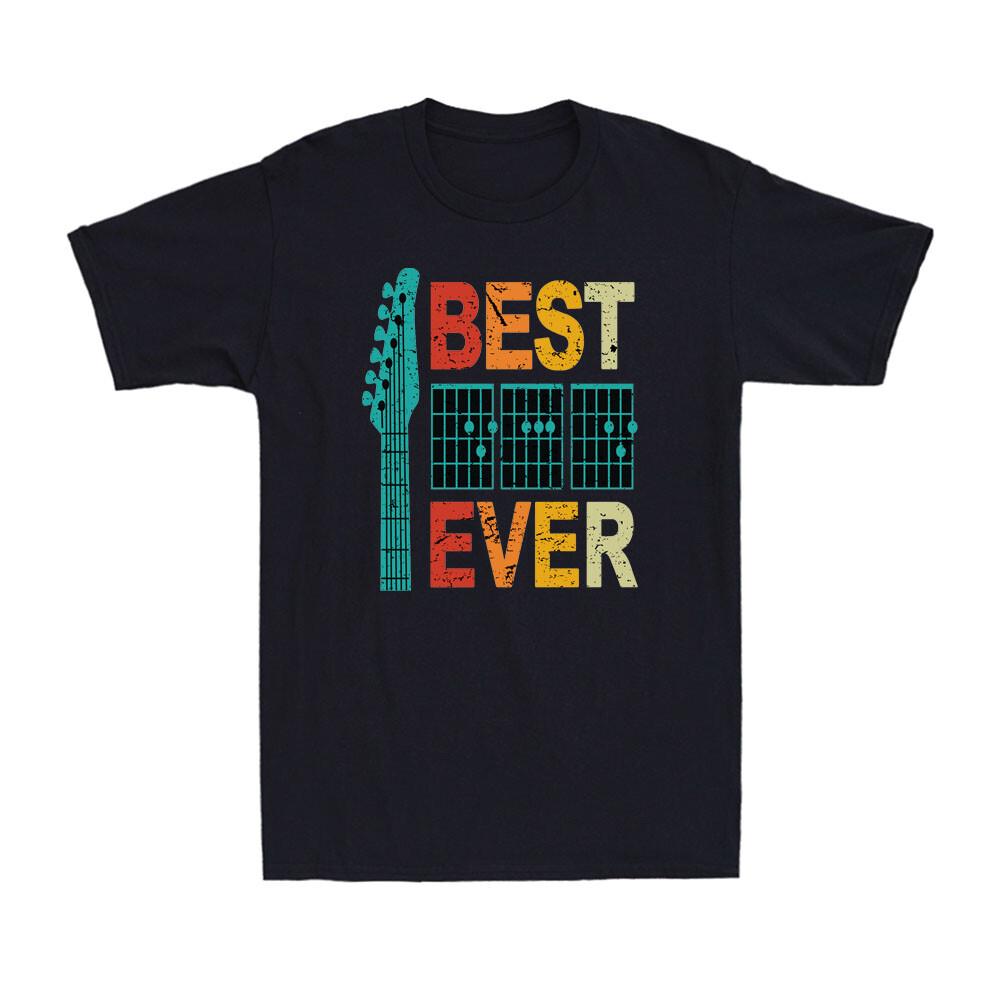 Best Guitar Dad Ever Chords Best Dad Guitar Shirt Guitar Dad Men s T-Shirt XXL