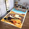 "Texas Cowboy Hat Scenic Desert Road Carpet with Rustic Design" Suitable for use as an anti-slip for living room bedroom sofas