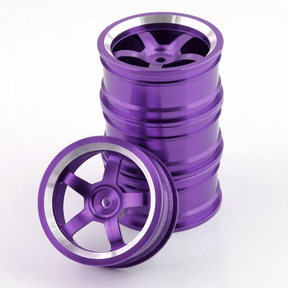 1/10 RC On-road Drift Car Alloy Wheels Hubs Metal Wheel Rims for 1:10 RC Car HSP 94122 94123 Tamiya TT02 HPI Kyosho Sakura CS D4