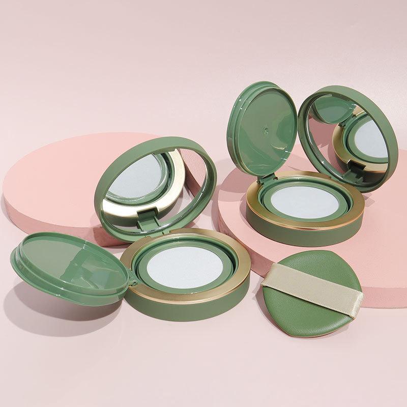 1Pcs Portable Plastic Air Cushion Box Container With Puff Mirror Cosmetic Sifter Jar Travel Makeup Accessories