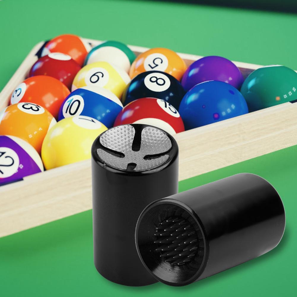 Tragbares 2in1 Billard Queue Spitzenwerkzeug Pool Queue Former Reparatur Anrauher Pick(Schwarz)