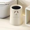 Decorative Puppy-shaped Bow-knot Trash Can