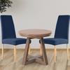 Cover For Chair Narrow Backrest Velvet Plush Thick Navy Blue