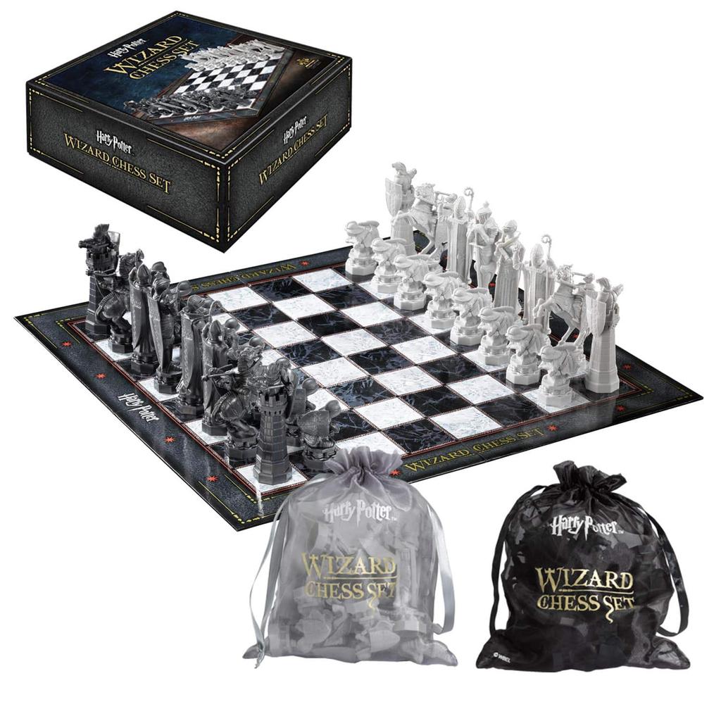 Noble Collection - Echiquier des Sorciers Harry Potter + 32 pièces - 0849241002455