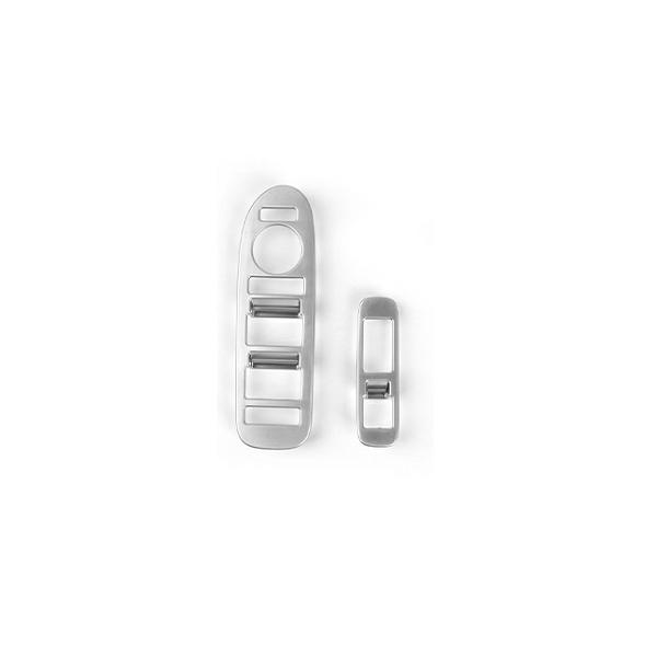 

For Hyundai IONIQ 9 Accessories 2pcs Front Window Button Cover Car Door Armrest ABS Decal Panel Window Button Trim Interior LHD
