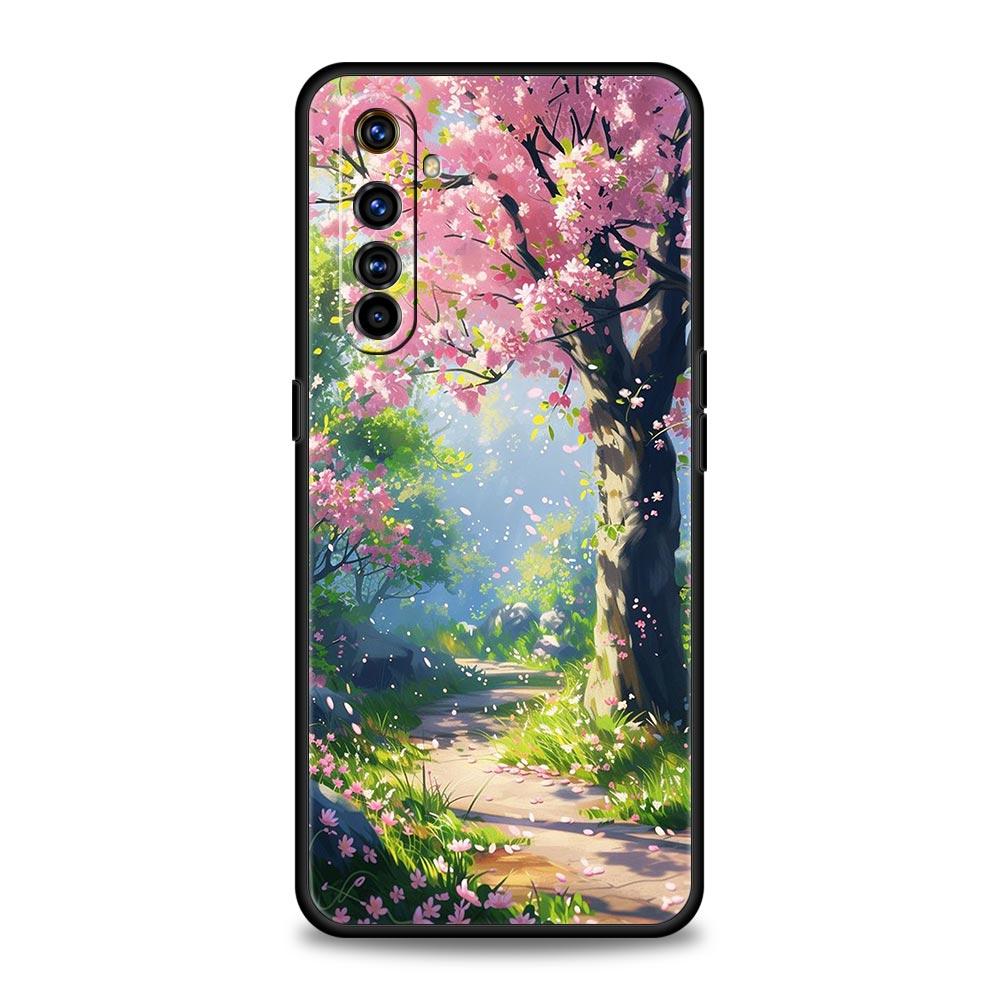 For Realme GT Neo 2 3 3T 5 Phone Case For Realme 12 11 5G 10 9 8 5G 7 6 GT5 GT3 GT2 Pro Plus C21 C11 C25 C35 Cover Landscape Art