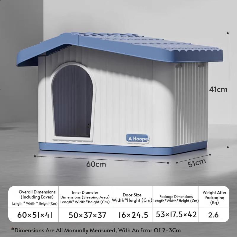 Outdoor Cat House for Stray Cats, All Season Waterproof Enclosed Pet Shelter, Warm Winter Cold Proof Cat Bed for Outdoor Use