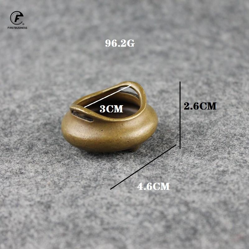 new designer Two ears Tripod Buddha Copper Incense Burner Handmade Metal Incense Stick Holder Small Portable Burner Censer